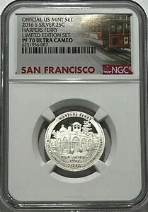 2016 S NGC PF70 UCAM �v���[�t �V���o�[ �N�H�[�^�[ ����ŃZ�b�g �n�[�p�[�Y�t�F���[