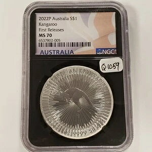 2022-P 1�h�� �I�[�X�g�����A �J���K���[ 1�I���X .9999 �V���o�[ PCGS MS 70 - SKU-Q1059