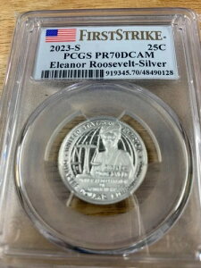 2023-S エレノア・ルーズベルト アメリカン・ウェモン シルバークォーター PR70DCAM PCGS FS