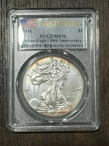 2016N AJ Vo[ C[O PCGS MS70 t@[XgXgCN30NLO gi[ F/B
