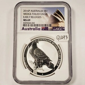 2016-P I[XgA 1h EFbWe[C[O 1IX .999 Vo[ - NGC MS 69 - SKU-Q1293