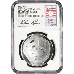 2014-P $1 �v���[�t �싅�a�� NGC PF69UC ER �m�[�����E���C�A��