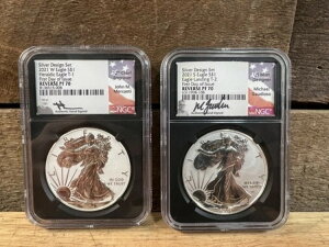 2021-W 2021-S �V���o�[�C�[�O�� 2���g ���o�[�X�v���[�t�Z�b�g T-1 T-2 NGC Rev Pf 70 FDI