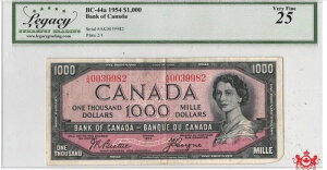 1954�N �o���N�E�I�u�E�J�i�_ 1000�h�� ���f�B�t�@�C�h �r�[�e�B�[/�R�C�� A/K0039982 - ���K�V�[ VF25 --