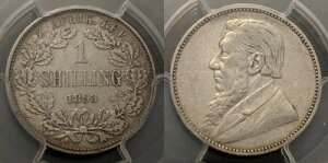 ��A�t���J 1893 �V�����O 1/- PCGS XF40 KM#5 #845