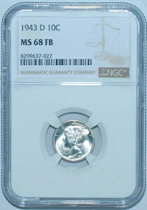 1943�N D NGC MS68FB �t���o���h �}�[�L�����[�_�C��