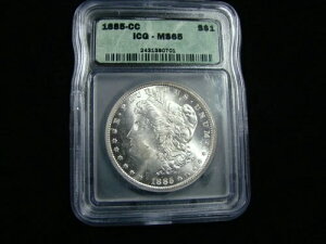 1885�N-CC �����K����� ICG�O���[�h MS65 #2431390701