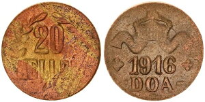 �h�C�c���A�t���J�A���n 20 �w���[ 1916T J.725c �u�����Y 30 Ms /N 115301