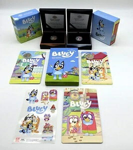 Bluey Investment Coins �J���[�V���o�[�v���[�t���J���[�v���[�t�R�C�� + 3�R�C���Z�b�g
