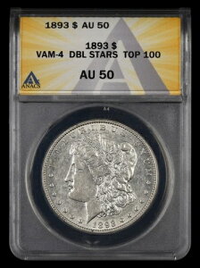 1893N $1 VAM 4 _uX^[ ANACS AU50 gbv100 888