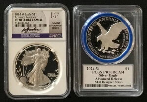 2024-W v[t Vo[ C[O - AhoXh [X - PCGS/NGC PR70 - DAMSTRA/GAUDIOSO MDS.!