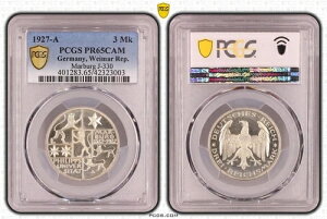 3 CqX}N }[uN 1927 A PCGSF PCGS PR65CAM PP 83316