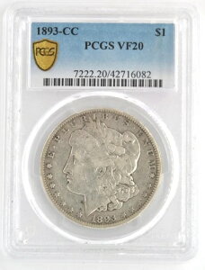 AJO 1893-CC K 1h 90%  J[\VeB PCGS VF20