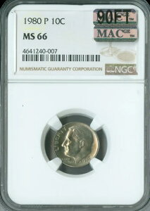 1980 �N P ���[�Y�x���g �_�C�� NGC MS66 MAC 90 �t�B�[�g �X�|�b�g���X �� $4,000 IN FT .