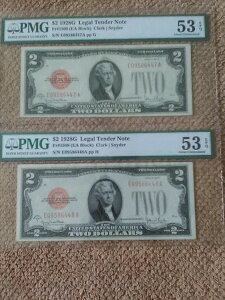  1928 V[Y G $2 2h 2Zbg AU PMG 53 EPQ