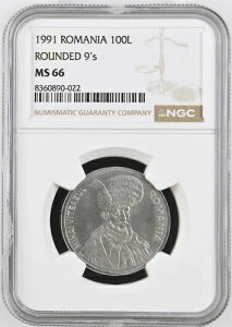100 ���C 1991 ���[�}�j�A NGC MS66�A���E���h 9 �̃o���A���g�A�g�b�v�|�b�v! ���A!