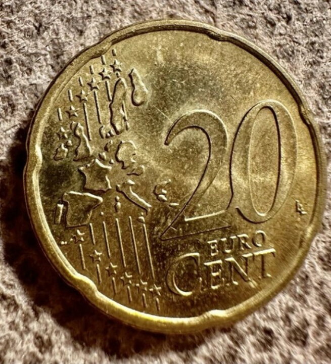 楽天市場】希少なドイツ 2002-G 20ユーロセント硬貨「未流通」 : WORLD 
