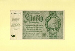 �h�C�c�A�h�C�c 50 ���C�q�X�}�[�N 1945 P-189a?? VF++ �ً}�Ĕ��s ���ɒ�����