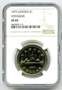 1977年 1ドル カナダ ボヤージュール NGC SP69 スペシメンドル 超レア トップグレード