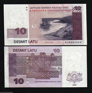 grA 10 LATU P-54 2008 jOVAԍ 2yA PRE EU??RO UNC EU Am[g