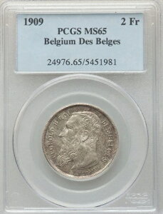 �x���M�[�A��� 2�t���� 1909�N �x���M�[�E�f�E�x���W�� - PCGS MS 65 (U) ,,, ��