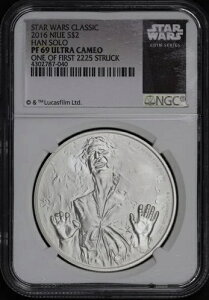 2016�N�j�E�G 2�h����� �X�^�[�E�H�[�Y �n���E�\�� 1�I���X NGC PF-69 UC �ŏ��ɒ������ꂽ2225���̂�����1��