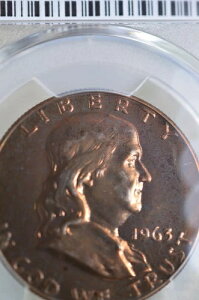 PR65 1963 PCGS�O���[�h �t�����N���� �n�[�t�_���[ �v���[�t �����X�^�[�g�[�� �����ʃR�C��
