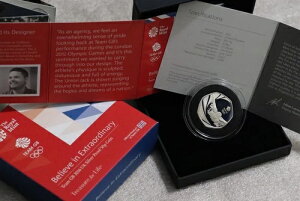 ?? ???? 英国 GB 2016 シルバー プルーフ 50 ペンス Team GB Believe SWIMMING ボックス COA 希少 B78