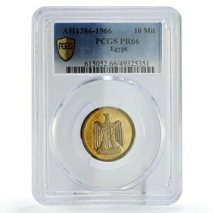 GWvg 10 ~[ Kݕ KM-395 PR66 PCGS AuY RC 1966