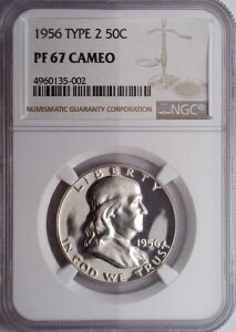 1956�N���t�����N���� NGC PF67 �J���I�A���l160�h���A�V���[�v�ȃx�����^�����O�A�ϐF��K�Ȃ�