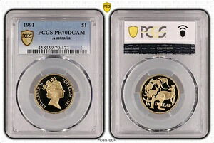 1991N PCGS PR70DCAM 1hD Mob of Roos v[tRCBTOP POP