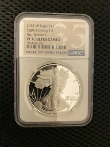 2021 W $1 T-1 NGC PF70 �E���g���J���I �v���[�t �V���o�[ ��͕t���h �^�C�v1 35���N�L�O