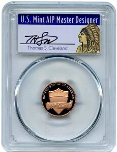 2023-S 1C リンカーン PR70DCAM FS トーマス・クリーブランド シグネチャー ネイティブラベル プルーフコイン