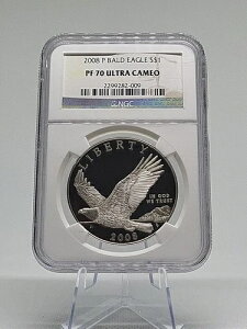 *2008 P Bald Eagle PF 70 Ultra Cameo NGC �O���[�h 90% ���␻*