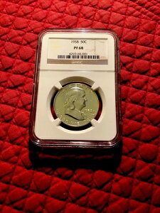 1958�N�v���[�t �t�����N���� �n�[�t�_���[ 50�Z���g - NGC�O���[�h PF68�B���ʂ̂悤�Ȕ������\�ʁI