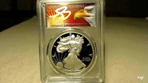 2015 W $1 プルーフ アメリカン シルバー イーグル 1オンス PCGS PR70DCAM トーマス クリーブランド イーグル