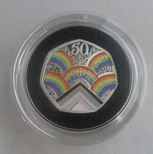 50���N�L�O LGBTQ+ 2022�N �V���o�[�v���[�t ���C�����~���g �J���[50�y���X�R�C�� ��/COA�t��