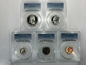 ���C�g�J���I PR66 1963 PCGS �v���[�t�Z�b�g �R�C��5���Z�b�g 50�Z���g 25�Z���g 10�Z���g 5�Z���g 1�Z���g ��~�` P-MINT