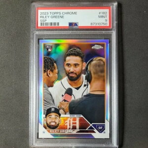 2023 Topps Chrome Riley Greene RC Variation RC SSP #182 �X�[�p�[���A(Pop5) PSA 9