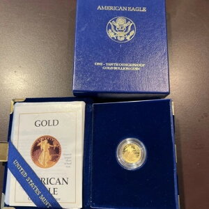 1988�N P $5 �S�[���h �A�����J���C�[�O�� �v���[�t�R�C�� 1/10�I���X �I���W�i���{�b�N�X��COA�t��
