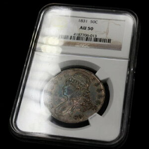 󏭂ȃAeB[NRC 1831N Vo[n[th AU50 LbvhoXg AJ