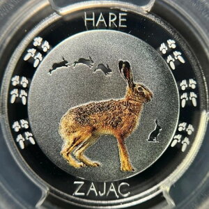 jEG 2015N 1h  - PCGS PR70 - Top Pop ?? mETM Lepus europaeus 