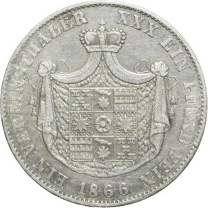 H2426 ���A ���b�y �f�g�����g 1 Vereinstaler Paul Frederick 1866 A �x������ �V���o�[ AU-