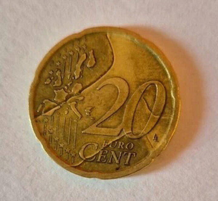 楽天市場】スペイン 20セントユーロ 2001年コイン、非常に珍しい表面 