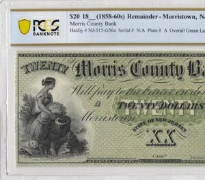 1858-60 �j���[�W���[�W�[�B�u�����X�^�E���v 20�h�� **X-RARE** (( PCGS 66 PPQ ))