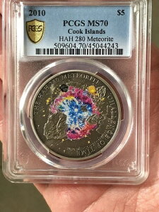 �N�b�N 2010�N 覐΁uThe HAH 280�v 5�h����� PCGS Ms.70 ���A