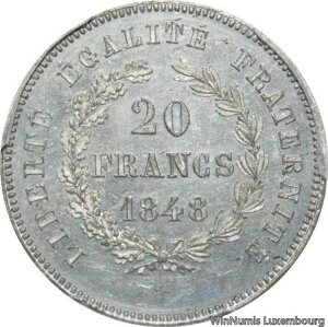 TT0205 ���A �g�b�v �|�b�v 20 �t���� �R���N�[�� �G�b�T�C �I�� �u�[���F 1848 PCGS SP64-