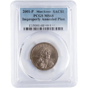 2001 PCGS MS68 �s�K�؂ɏĂ��Ȃ܂����ꂽ�T�J�K�E�B�A �_���[ ?? ���̍��O���[�h�ł͒�����!!