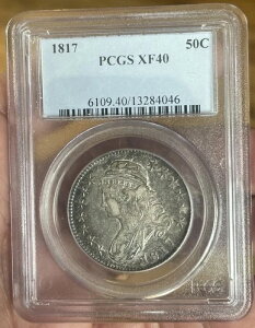 1817N LbvhoXg Vo[ n[th 50Zg PCGS XF 40 nCO[h A  PQ