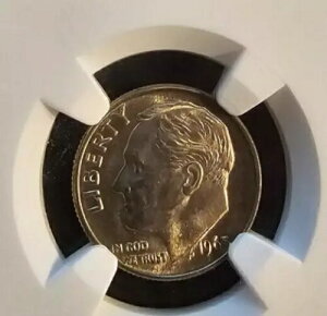 1965年製ルーズベルト・ダイム MS 67 FT NGC ビジネスストライク。希少!ぜひオファーを!SMSは不可!
